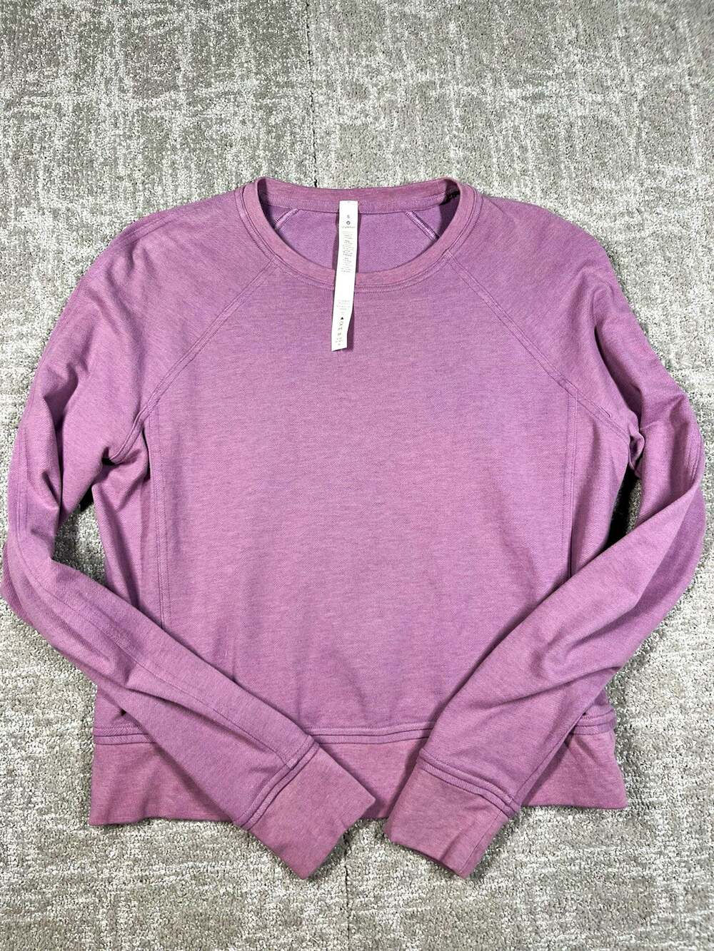 Lululemon Purple Crew Neck Raglan Sleeve Pullover Sweatshirt Womens Size 6